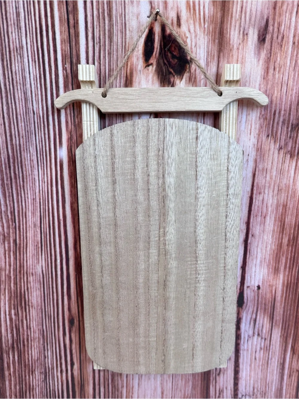 Target Bullseye Decorative Wooden Sled